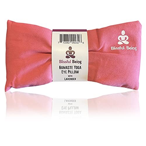 Blissful Being Cotton Namaste Yoga Eye Pillow with Lavender - Lavender Eye Pi...