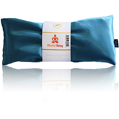 Blissful Being Lavender Eye Pillow | Satin Hot or Cold Weighted Eye Mask for ...
