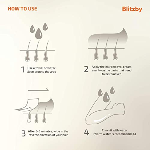 Hair Removal Cream For Men Women, With Natural Ingredients, Anti-Aging, Germa...