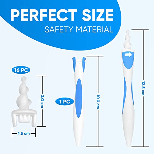 Q Grips Earwax Removal Tool Spiral Soft Silicon Twist - Safe Ear Wax Removal ...