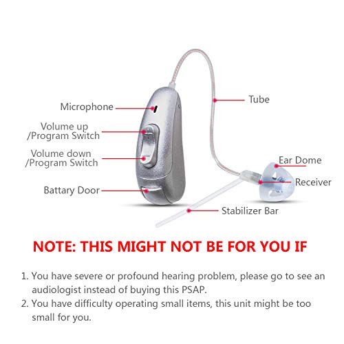 BLJ Hearing Aid for Adults and Seniors, Invisible Digital Hearing Aid to Assi...