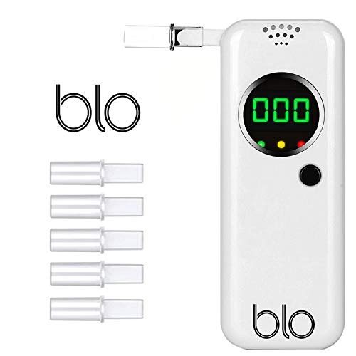 BLO Alcohol Breathalyzer & Mouthpiece | Portable Breath Tester with Digital L...