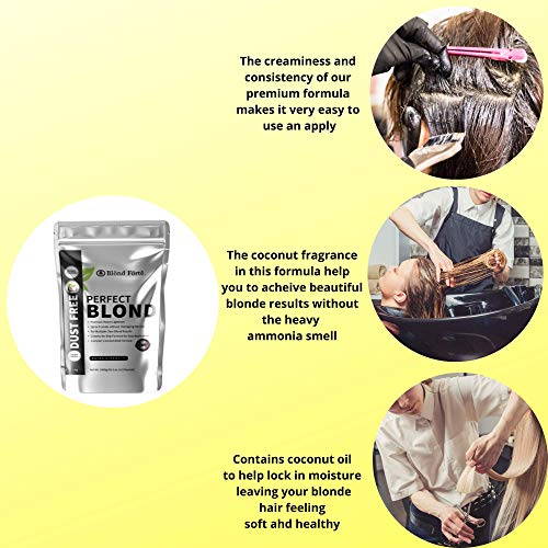 Perfect Blonde Extra Strength Professional Hair Toner Dye Lightener Bleach Po...