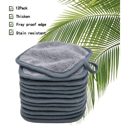 BloomSesame Makeup Remover Cloths for Face, Eye, Lips - Reusable Makeup Remov...