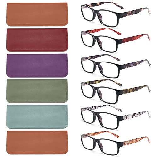 BLS BLUES Reading Glasses for Women/Men Blue Light Blocking, Fashion Readers ...
