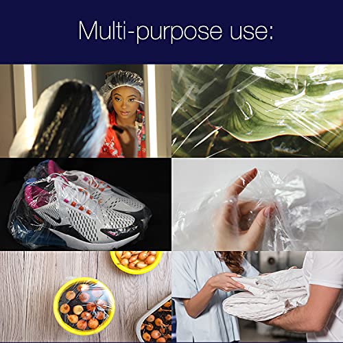 5 Pcs Supersized Disposable Shower Caps and Hair Cap - For Big, Thick, Long H...