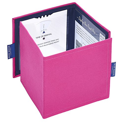 Blue Badge Company Fabric Holder, Pink, Closed-(L) 20cm x (H) 15cm, Open-(L) ...