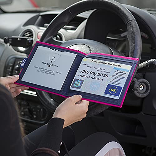 Blue Badge Company Fabric Holder, Pink, Closed-(L) 20cm x (H) 15cm, Open-(L) ...