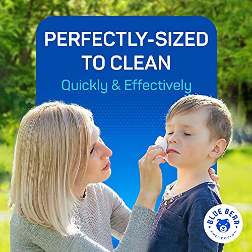 Blue Bear Protection Antibacterial Hand Wipes, Wet Wipes, Hand Cleaning Wipes...