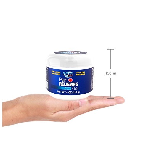 BLUE GOO PAIN RELIEVING GEL, 4 Ounce, Fast Acting, Cooling/Soothing Relief, f...