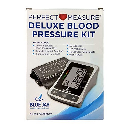 Blue Jay An Elite Healthcare Brand Blood Pressure Monitor included 2 Arm Cuff...