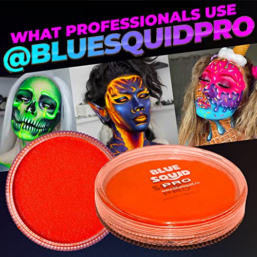 Blue Squid PRO Face Paint - Classic Orange (30gm), Superior Quality Professio...