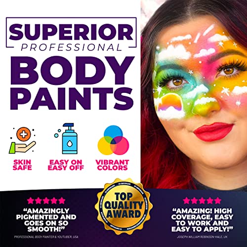 Blue Squid PRO Face Paint - Metallic Bronze Green (30gm), Superior Quality Pr...