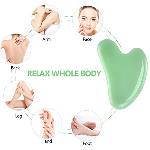 Gua Sha Tool Scraping Massage Tools for Face and Body Anti Aging Trigger Poin...