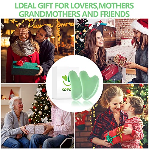 Gua Sha Tool Scraping Massage Tools for Face and Body Anti Aging Trigger Poin...