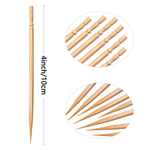 BLUE TOP 1500 pcs 4 Inch Kokeshi Toothpicks Skewers,High-class & Cost-effecti...