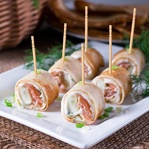 BLUE TOP 1500 pcs 4 Inch Kokeshi Toothpicks Skewers,High-class & Cost-effecti...