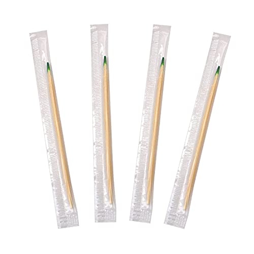 BLUE TOP Wood Bamboo Mint Individually Cello Wrapped Toothpicks 2.5 Inch Pack...