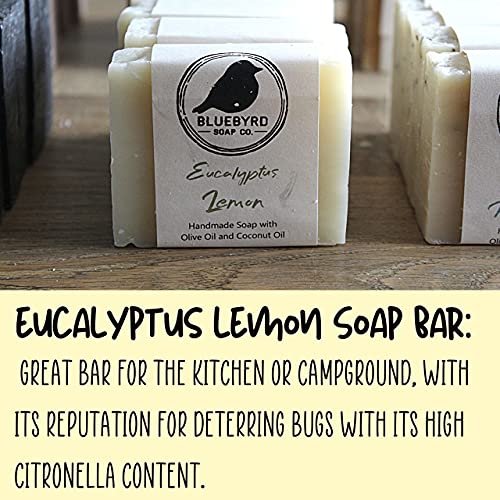 Bluebyrd Soap Co. Eucalyptus Lemon All Natural Soap Bar | Citronella Essentia...