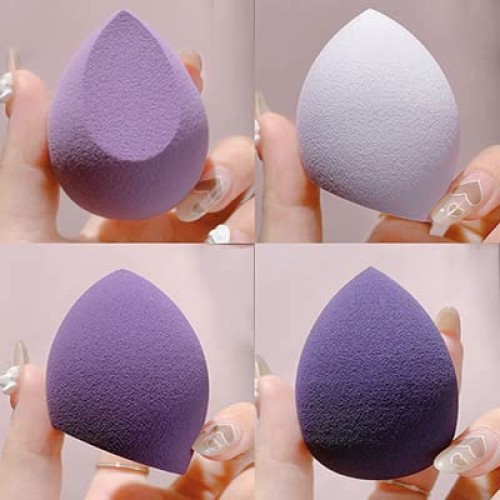 4 Pcs Makeup Sponges Blender Set - Makeup Sponges For Foundation Blender with...
