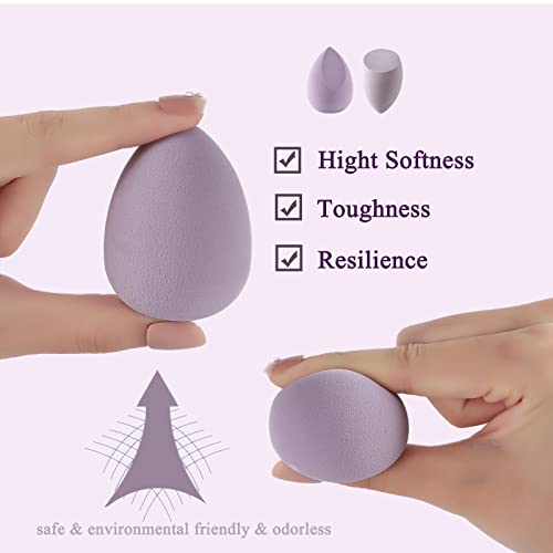 4 Pcs Makeup Sponges Blender Set - Makeup Sponges For Foundation Blender with...