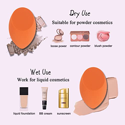 8 Pcs Makeup Sponges Blender Set - Makeup Sponges For Foundation Blender with...