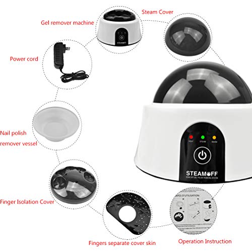 Nail Remover Steam Nail Polish Remover Machine Set, Portable Nail Steamer Ste...