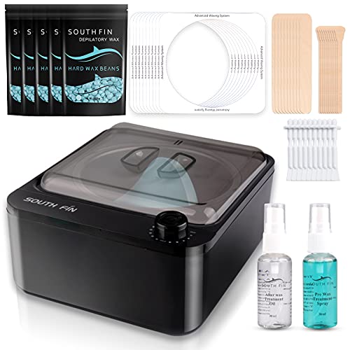 Hair Removal Waxing Kit, Include Non-stick Wax Warmer, 3.5 OZ Hard Wax Beads ...