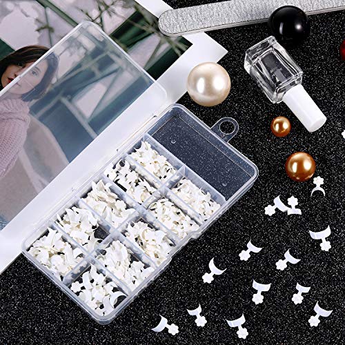 100 Pieces French Short Style False Nails 10 Sizes Finger Sticker Extension T...