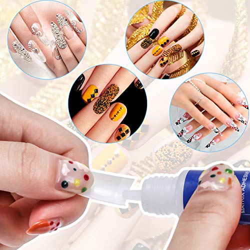 12 Bottles Nail Glue Quick Drying Nail Glue Adhesive Beauty Nail False Nail T...