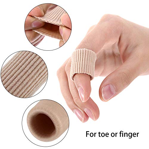 24 Pieces Toe Cushion Tube 0.98 Inches Toe Tubes Sleeves Soft Gel Corn Pad Pr...