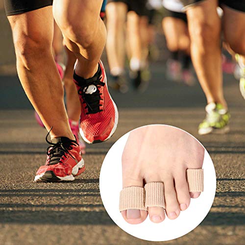24 Pieces Toe Cushion Tube 0.98 Inches Toe Tubes Sleeves Soft Gel Corn Pad Pr...