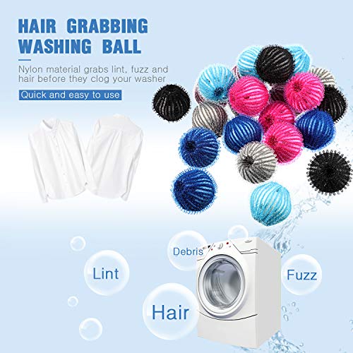 Pet Hair Remover for Laundry Lint Remover Washing Balls Reusable Dryer Balls ...