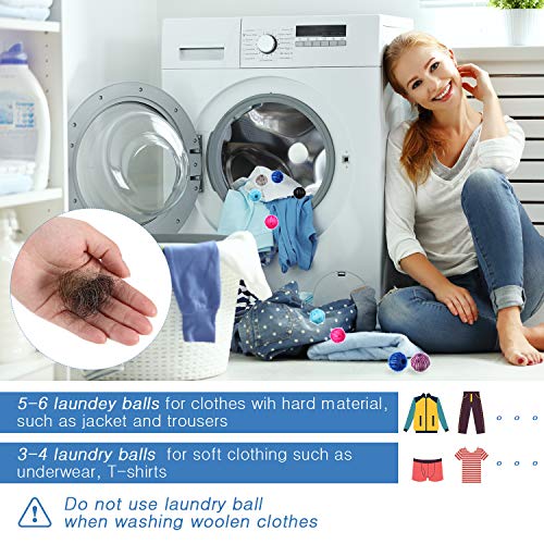 Pet Hair Remover for Laundry Lint Remover Washing Balls Reusable Dryer Balls ...