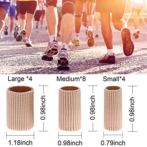 Toe Cushion Tube Toe Tubes Sleeves Soft Gel Corn Pad Protectors for Cushions ...