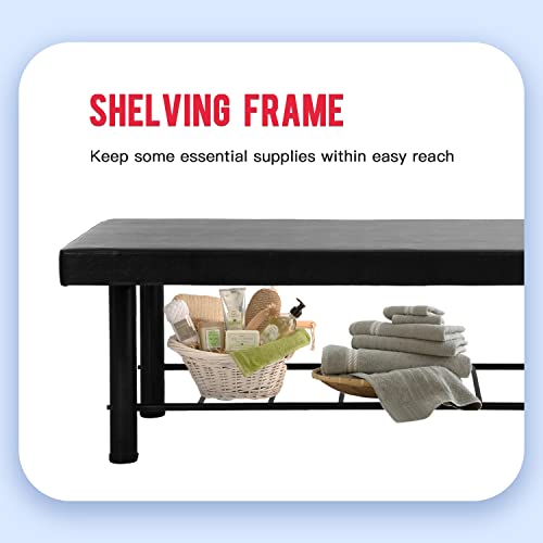 Massage Table Heavy Duty Massage Bed Salon Table with Memory Foam for Physica...