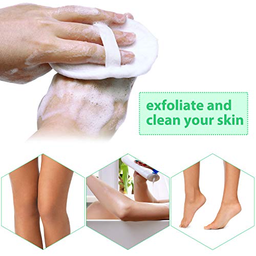 18 Packs Bath Shower Loofah Sponge Pad Exfoliating Loofah Body Scrubber Natur...