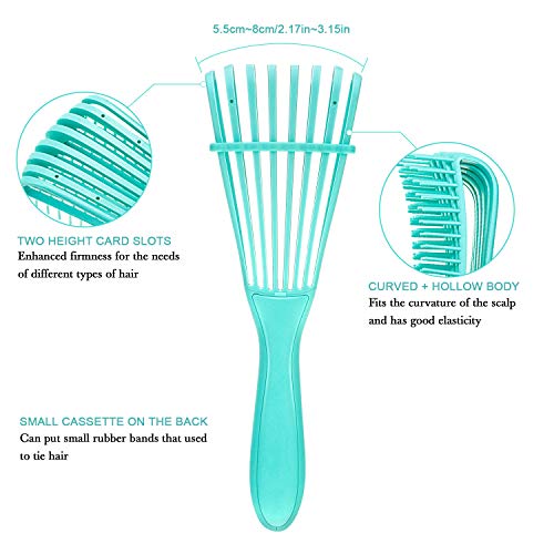 2 Pieces Detangling Brush for Afro America/ African Hair Textured 3a to 4c Ki...