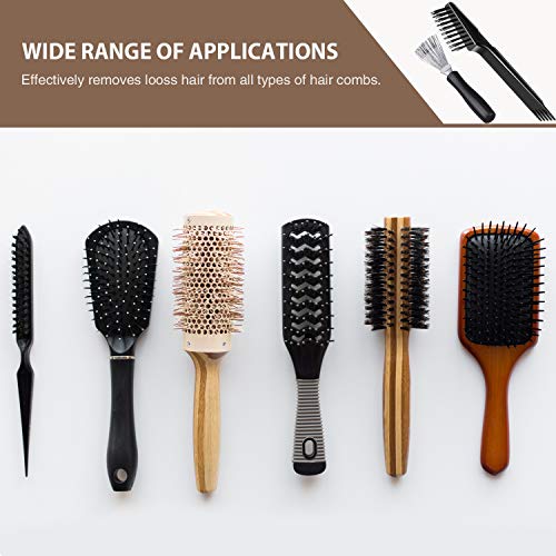 2 Pieces Hair Brush Cleaning Tool Comb Cleaning Brush Comb Cleaner Brush Hair...