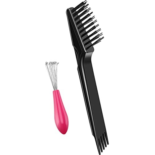 2 Pieces Hair Brush Cleaning Tool Comb Cleaning Brush Comb Cleaner Brush Hair...