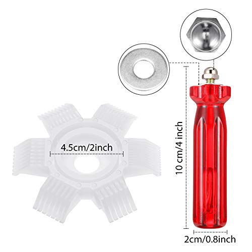 4 Pieces Air Conditioner Condenser Fin Cleaning Brush Coil Condenser Brush AC...