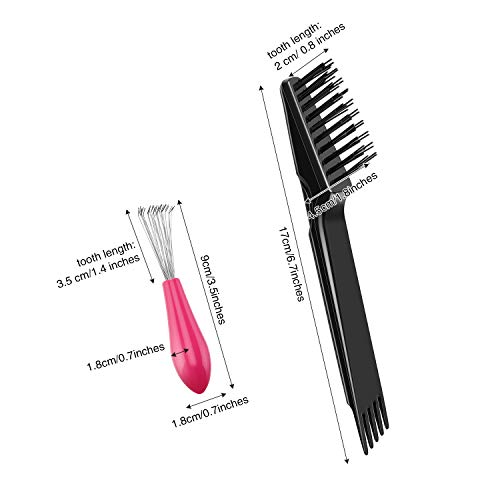 4 Pieces Comb Cleaner Brush Mini Hair Brush Comb Cleaning Brush Hair Brush Cl...