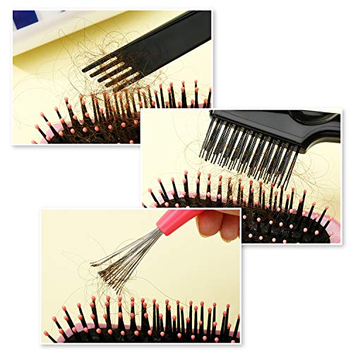 4 Pieces Comb Cleaner Brush Mini Hair Brush Comb Cleaning Brush Hair Brush Cl...