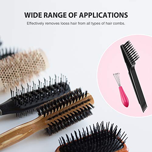 4 Pieces Comb Cleaner Brush Mini Hair Brush Comb Cleaning Brush Hair Brush Cl...