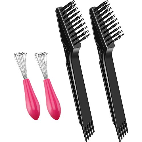 4 Pieces Comb Cleaner Brush Mini Hair Brush Comb Cleaning Brush Hair Brush Cl...