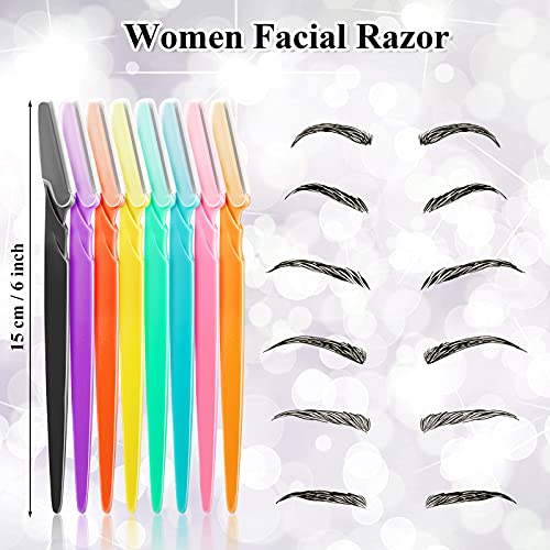 96 Pieces Eyebrow Razors Shavers Trimmers for Women Facial Razors Shavers for...