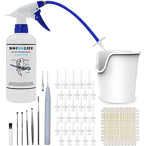 BOCOOLIFE Earwax Removal Kit,Earwax Cleaner System-Ear Wax Washer,Ear Basin,3...