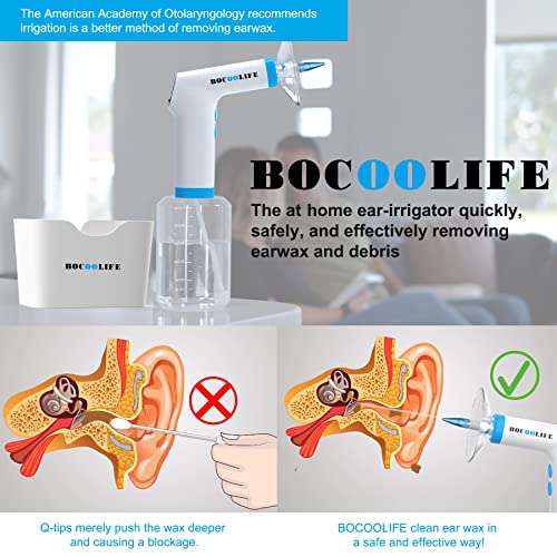 BOCOOLIFE Electric Earwax Removal Ear Irrigation System - Electric Ear Irriga...