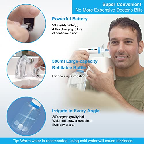 BOCOOLIFE Electric Earwax Removal Ear Irrigation System - Electric Ear Irriga...