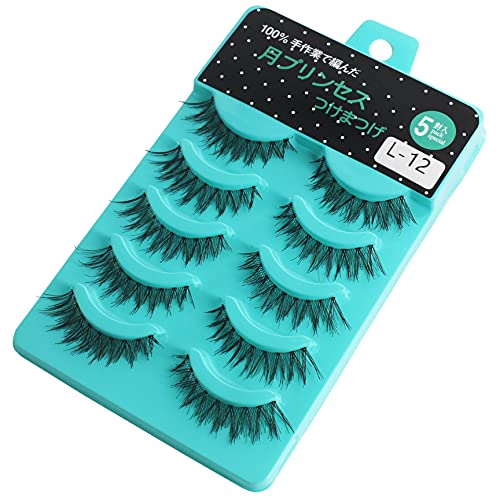Scala 5 Pairs Natural short Cross False Eyelashes Daily fashion fake eye Lash...
